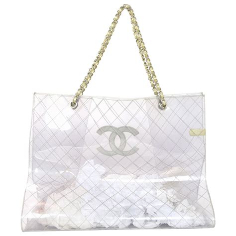 chanel beach bag|chanel clear tote bag.